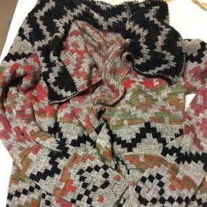 Multicolvered thick cardigan